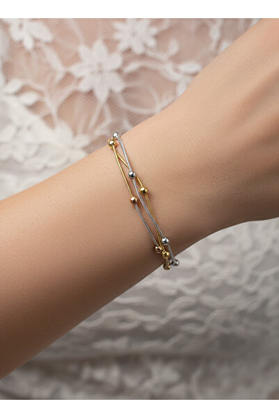 GKCBijoux 316L Çelik Dorika Toplu Üçlü Sıra İtalyan Yılan Zincir Bileklik