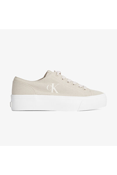 Calvin Klein Vulc Flatform Low Cv Mg Kadın Bej Sneaker