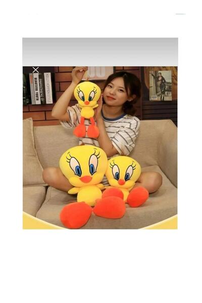fenomen Tweety Peluş Oyuncak Sarı 50 cm - Sevimli & Yumuşak