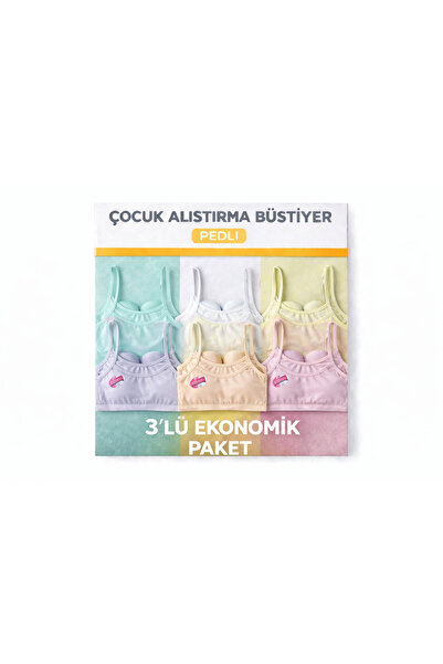 QULAT حزمة اقتصادية مكونة من 3 قطع من ملابس التدريب القطنية الملونة للفتيات