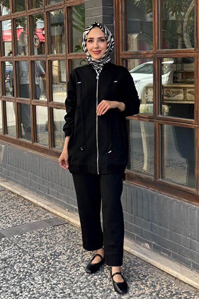 Venöve Aida Pantolonlu Takım 26FWCEK0001 Siyah
