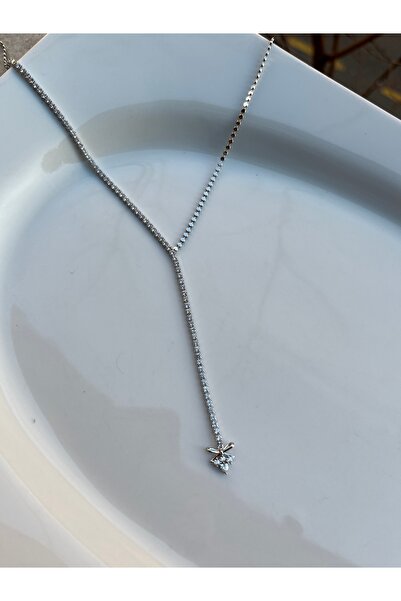 bonsesa Su Yolu Y Kolye • Su Yolu Kolye • Kurdele Fiyonk Kolye • Sevgililer G...