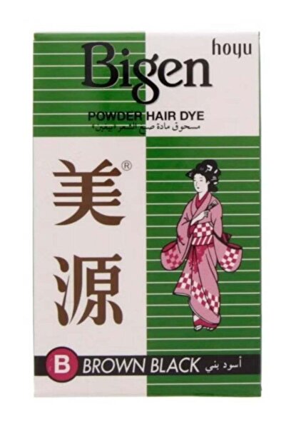 BİGEN صبغة شعر بودرة بايجن باللونين البني والأسود