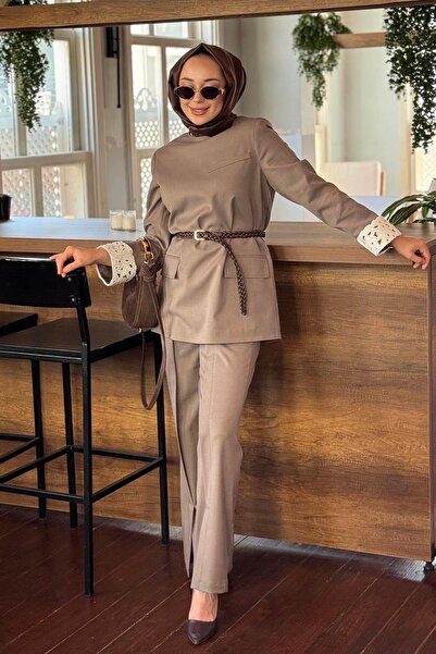 Venöve Jonas Pantolonlu Takım 26FWCEK0037 Vizon