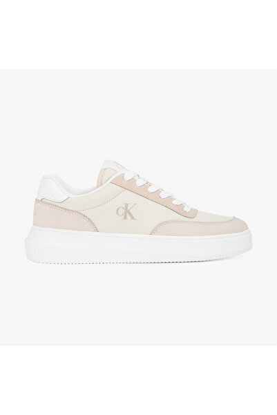 Calvin Klein Chunky Cupsole Low Mix Kadın Beyaz Sneaker