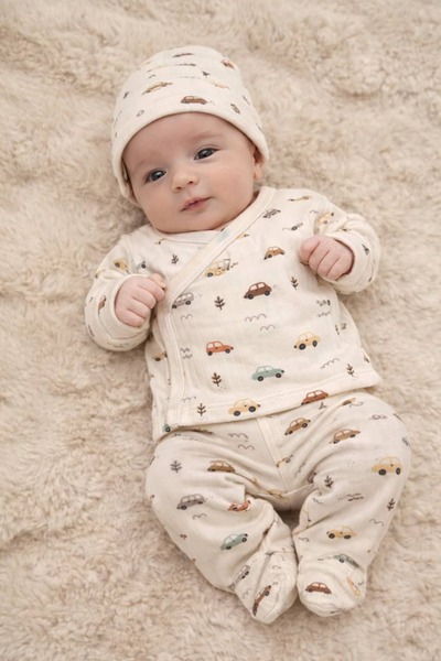 KapsülBebek Yenidoğan Erkek Bebek 3’lü Hastane Çıkışı