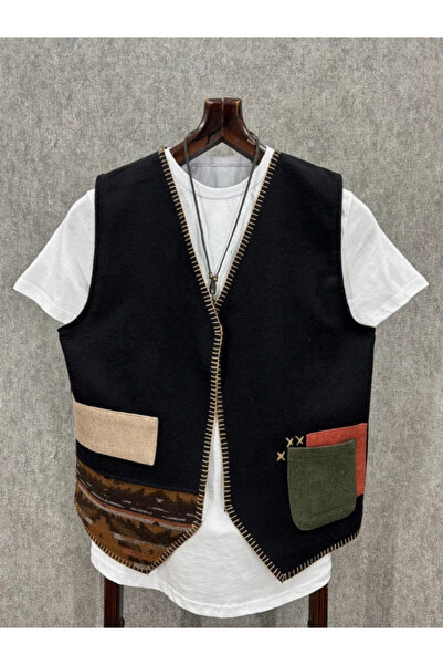 FıttingRoom سترة بوهيمية منسوجة من القطن العادي