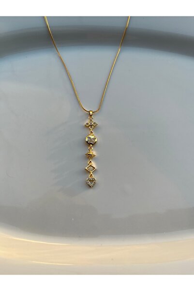 bonsesa Y Kolye • Kar Tanesi Güneş Ay Yıldız Kalp Figürlü Kolye • Paslanmaz Ç...