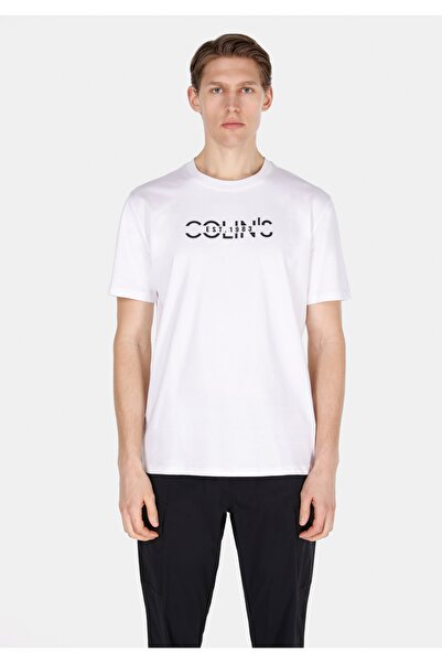 Colin's Comfort Fit Round Neck Plain Men's White Short Sleeve T-Shirt