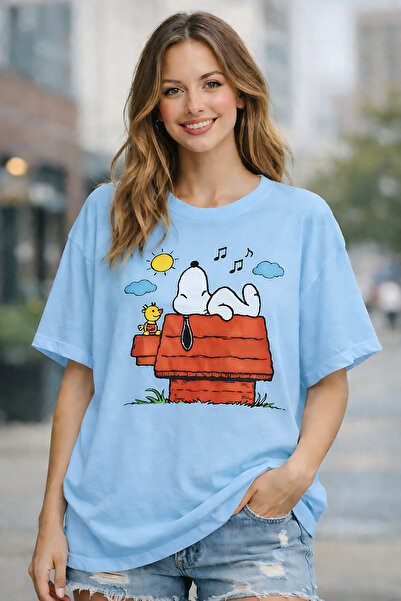 ArtYus Snoopy Printed Unisex Oversized T-Shirt