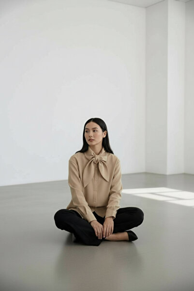 TNCY Gabardin Fiyonk Yaka Detaylı Gömlek