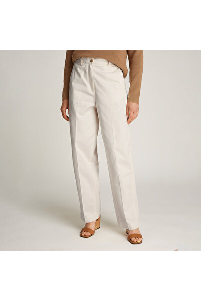 Tommy Hilfiger Kadın Krem Pantolon