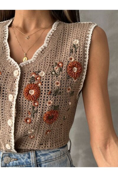 TOPSHOW NAKIŞLI YELEK