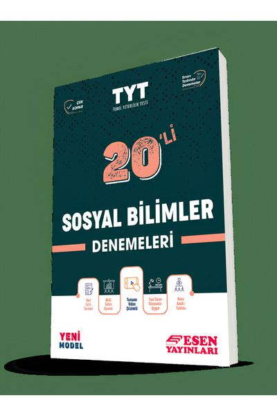 Esen Yayınları Tyt Sosyal Bilimler Denemeleri 20'li Güncel Müfredat
