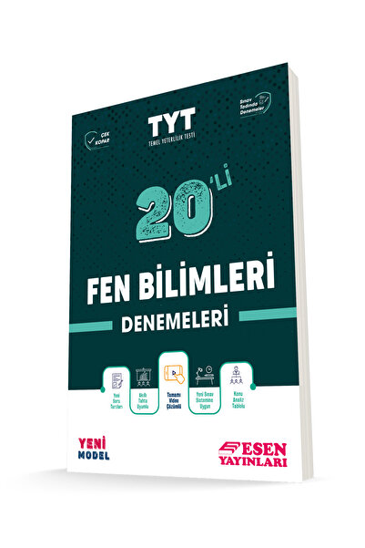 Esen Yayınları Tyt Fen Bilimleri Denemeleri 20'li Güncel Müfredat