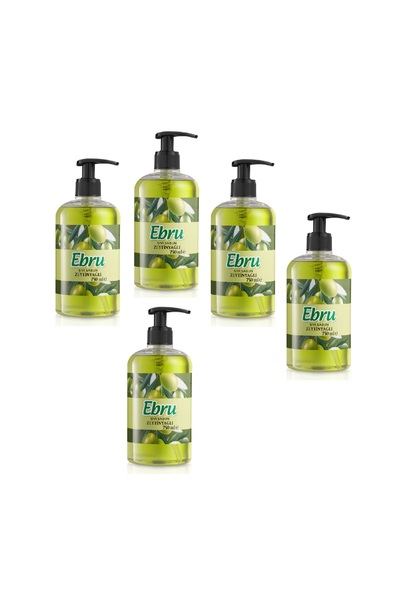 Ebru Liquid Soap Olive Oil 750 ml 5 Pcs