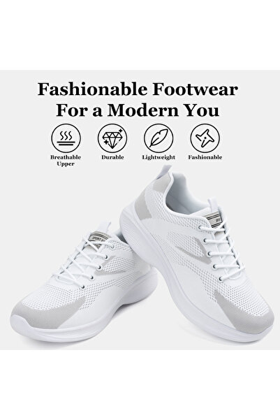 SOSENFER 女士运动鞋，透气时尚软底慢跑轻便运动女鞋