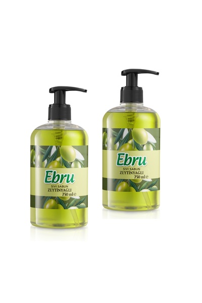 Ebru Liquid Soap Olive Oil 750 ml 2 Pcs