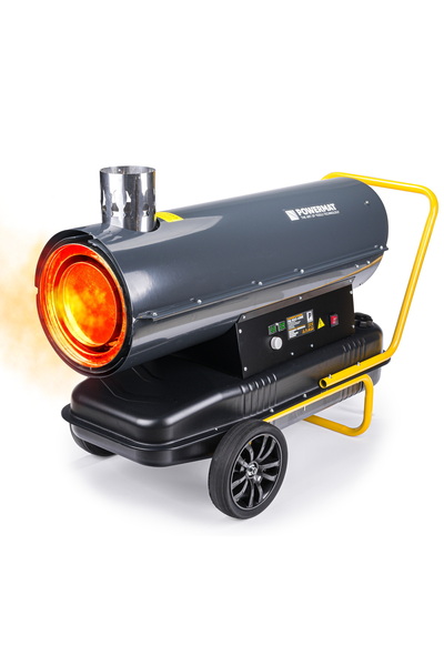 Powermat Pistol de căldură diesel PM-65KW, 65000W, termostat digital, pompă D...