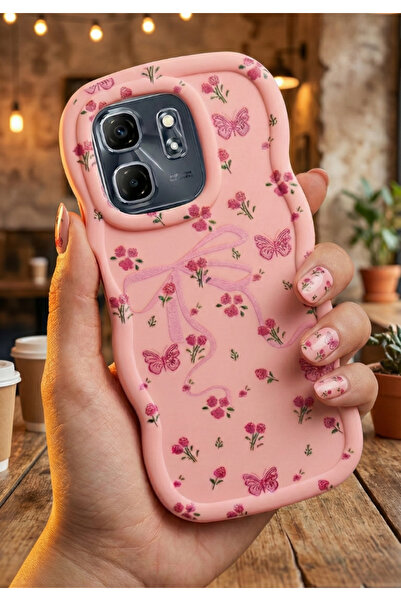 Rivor غطاء حماية لهاتف إنفينيكس هوت 50آي وإنفينيكس سمارت 9 مع شريط بارز للكام...