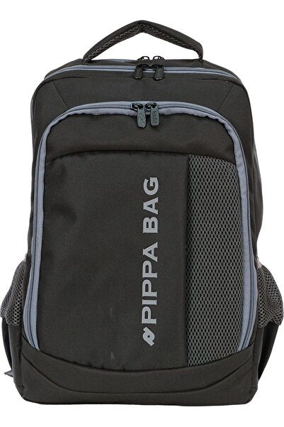 Pippa حقيبة ظهر آسيا CNT8000-08 سوداء بأربعة أقسام للمدرسة والسفر والاستخدام ...