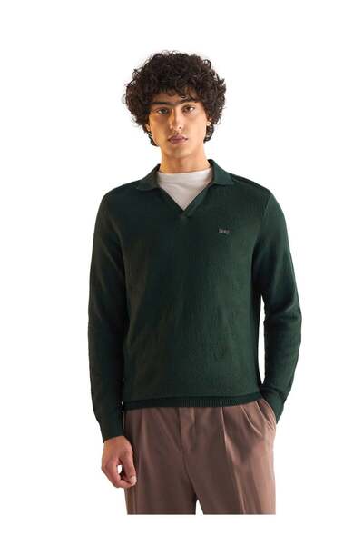 The Bear House Men’s Long Sleeve Polo T-Shirt, Soft Fabric, Comfortable Fit &...