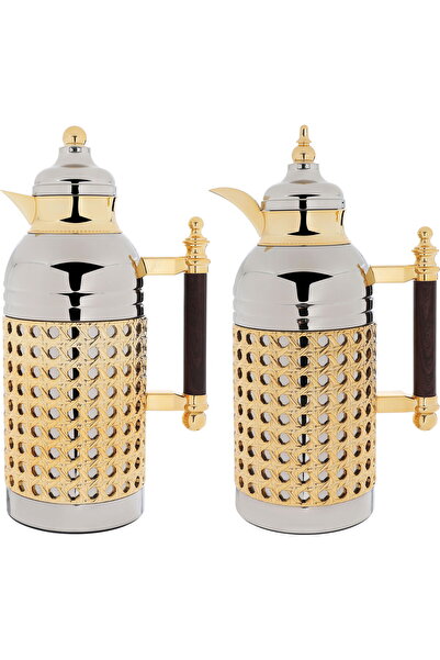 Generic Al Saif Gallery Sarah thermos set, 1 liter, thermal glass inner conta...