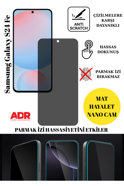 Samsung S24 Fe Ghost Glass Matte Nano Screen Protector Shockproof Flexible Nano Glass