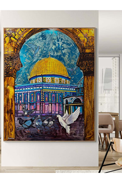 Simurg Sanatevi Kudüs’te Yükselen Barış Yağlı Boya Tablosu