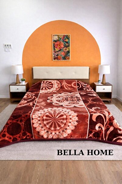 Bella Home Aslan 220X240 Double Layer Embossed Blanket - 7 kg Tile