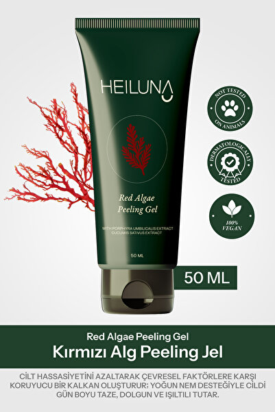 Heiluna Kırmızı Alg Peeling Jel 50 ml | Aloe Vera ve Salatalık Ekstresi İçere...