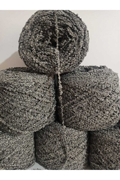 İPEK YÜN İPLİK DÜNYASI خيط بوكليت للحياكة (رمادي فاتح) 100 جرام