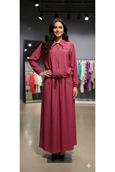 AKŞEN GİYİM Σετ από υφασμάτινη φούστα και μπουφάν για γυναίκες που φορούν τεσ...