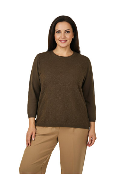 Oppland Women's Winter Mother's Sweater Soft Textured Premium Motif Comfortab...