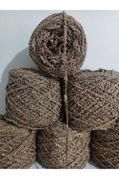 İPEK YÜN İPLİK DÜNYASI Buklet Knitting Yarn (Milk Coffee) 100Gr