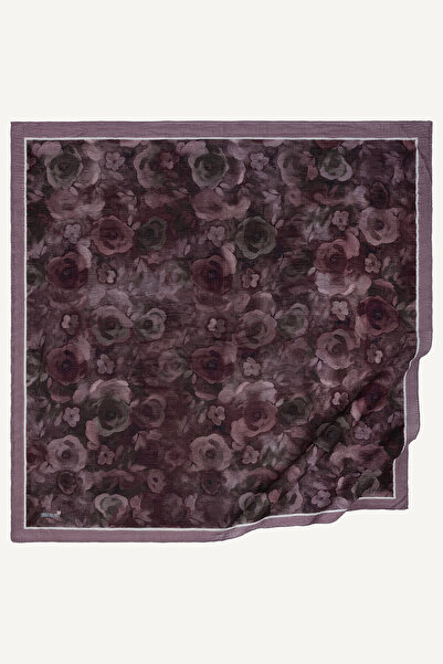 SilkTouch Rose Nostalgic Rose Patterned Muslin Scarf