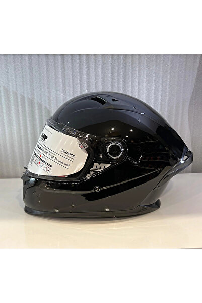 MT Helmets KASK MT BRAKER SV PURE A1 PARLAK SİYAH