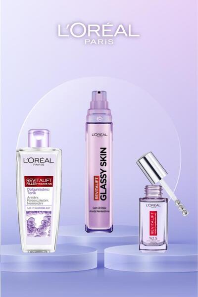 L'Oreal Paris Revitalift Filler Cilt Bakım Seti (Krem, Göz Serumu, Tonik)