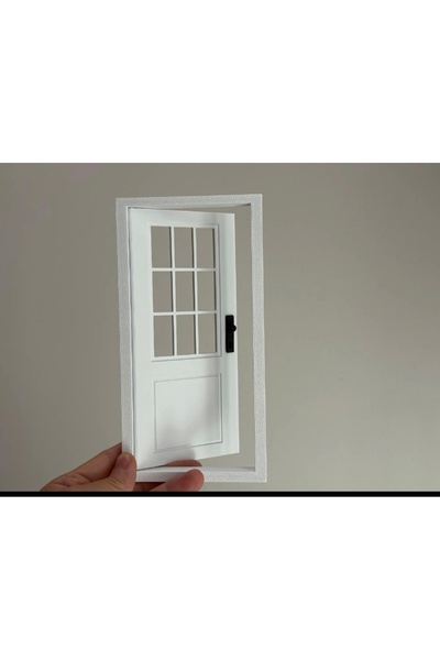 nana art 1:12 Ölçek Minyatür Kapı - Diorama & Maket Aksesuarı
