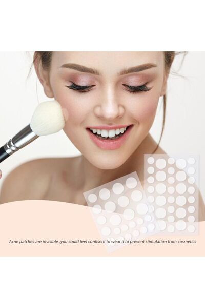Facial 24 قطعة من لاصقات حب الشباب الهيدروكولويدية غير المرئية للعناية بالبشر...
