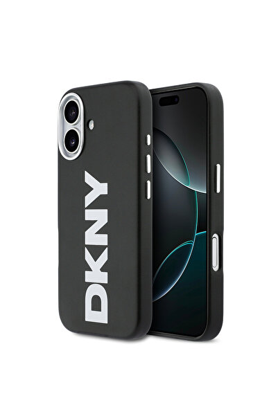 Dkny iPhone 17 Uyumlu Kılıf Orjinal Lisanslı M-safe Şarj Özellikli PU Büyük D...