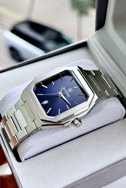 Homies Men's Wristwatch Silver Color Steel Band 2 Years Warranty Gift Box and...