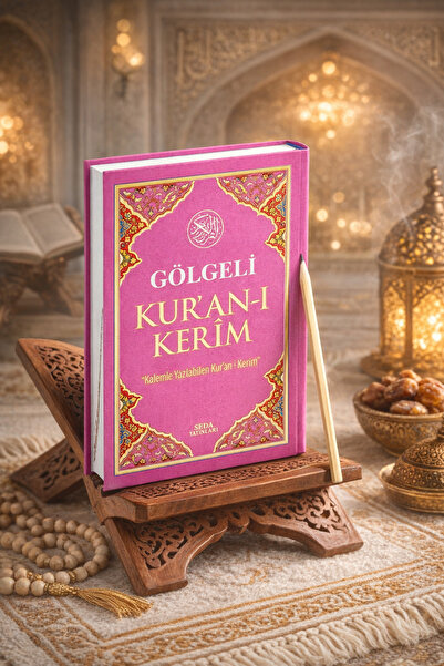 Seda Yayınları Kuranı Kerim Gölgeli Kalemle Yazılabilen Orta Boy Gölgeli Kura...