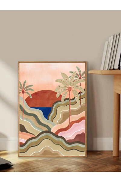 Tuba Decor Tablo dintr-o singură bucată cu rame din lemn pentru sufragerie, s...