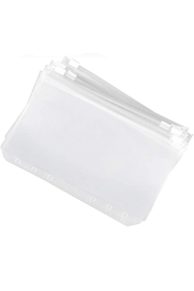 aetcr A6 Transparent Frosted Zipper Pvc File (5 Pieces)