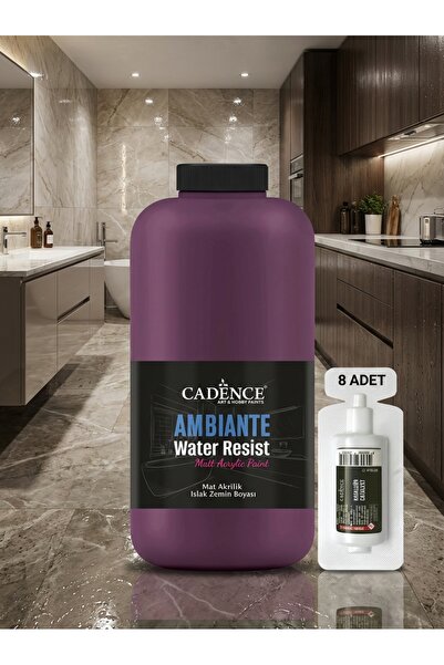 Cadence Ambiante Fayans Tezgah Boyası AW-35 Patlıcan Mor 2000 ml Islak Zemin ...