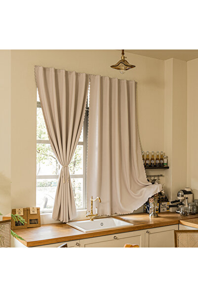 Generic blackout curtains, self-adhesive, easy to install, sun-proof and heat...