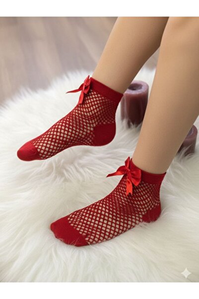 BEGONYA BEBECE KIDS Șosete pentru fetiță 2/10 ani cu fundă din plasă (3 perechi)