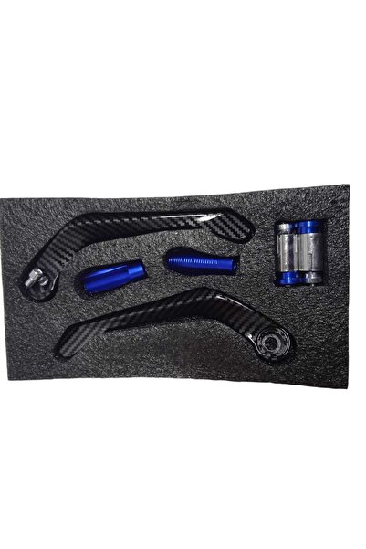 Çelik Motosiklet Manet Koruma karbon desenli OEM PARÇA maviRenk universal