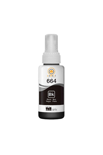 Premium T664 Siyah Black Muadil Mürekkep 70ml L110 L130 L210 L310 L382 L565 Serisi